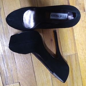 Steve Madden Lilyana 6M Black Suede